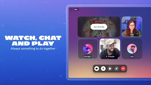 Discord 一起看一起玩，屏幕共享视频通话